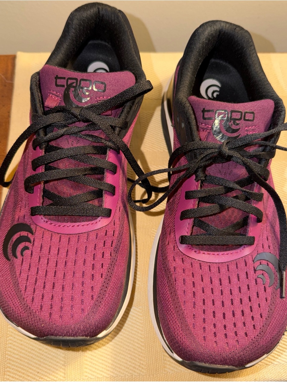 Women’s  Topo Athletic Running Shoes in Magenta/Black:Ultrafly 3 Model Orig $110